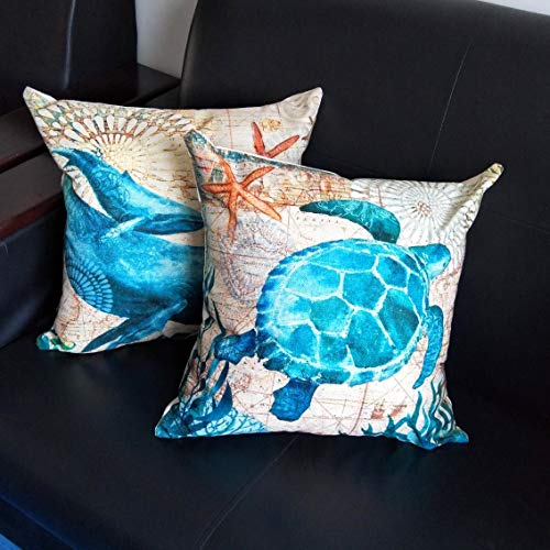 4-Pack-Ocean-Theme-Pillow-Covers-18x18in-Beach-Coastal-Decor-Outdoor-Cushions-Seashell-Throw-Pillow-Covers-for-Couch-Sofa-Bed-WO-Insert-Turtle-Seahorse-Whale-Octopus 51w2LScRiqL