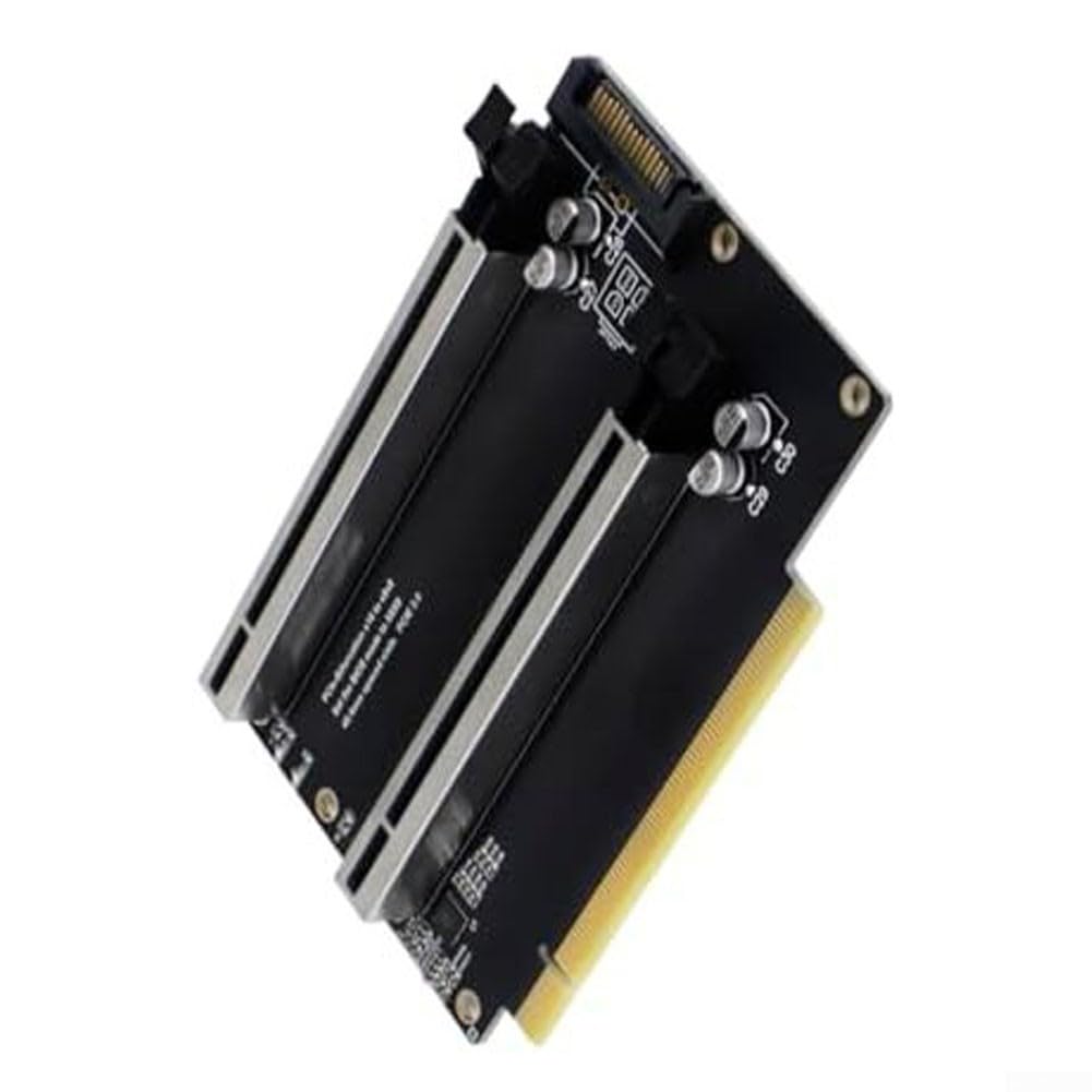 Karta rozdzielająca PCI Express x16 do generacji 3 do komputera stacjonarnego, obsługa podwójnych kart graficznych i dysków SSD