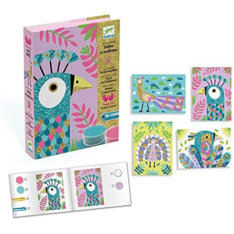 Djeco DJ08663 For Older Children-Coloured Sands, Multicoloured Cover