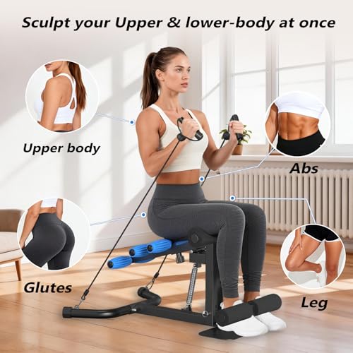 Image of DERACY Squat Machine, Adjustable Leg Workout Equipment, Deep Squat Machine for Women Men, Glutes Exercise Machine for Home Gym