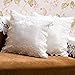 LYTFQ Cuscini Divano Cuscino in Pizzo Rosa Bianco Cuscino per Divano in Stile Europeo Semplice-Bianco_Federa 45X45 Cm