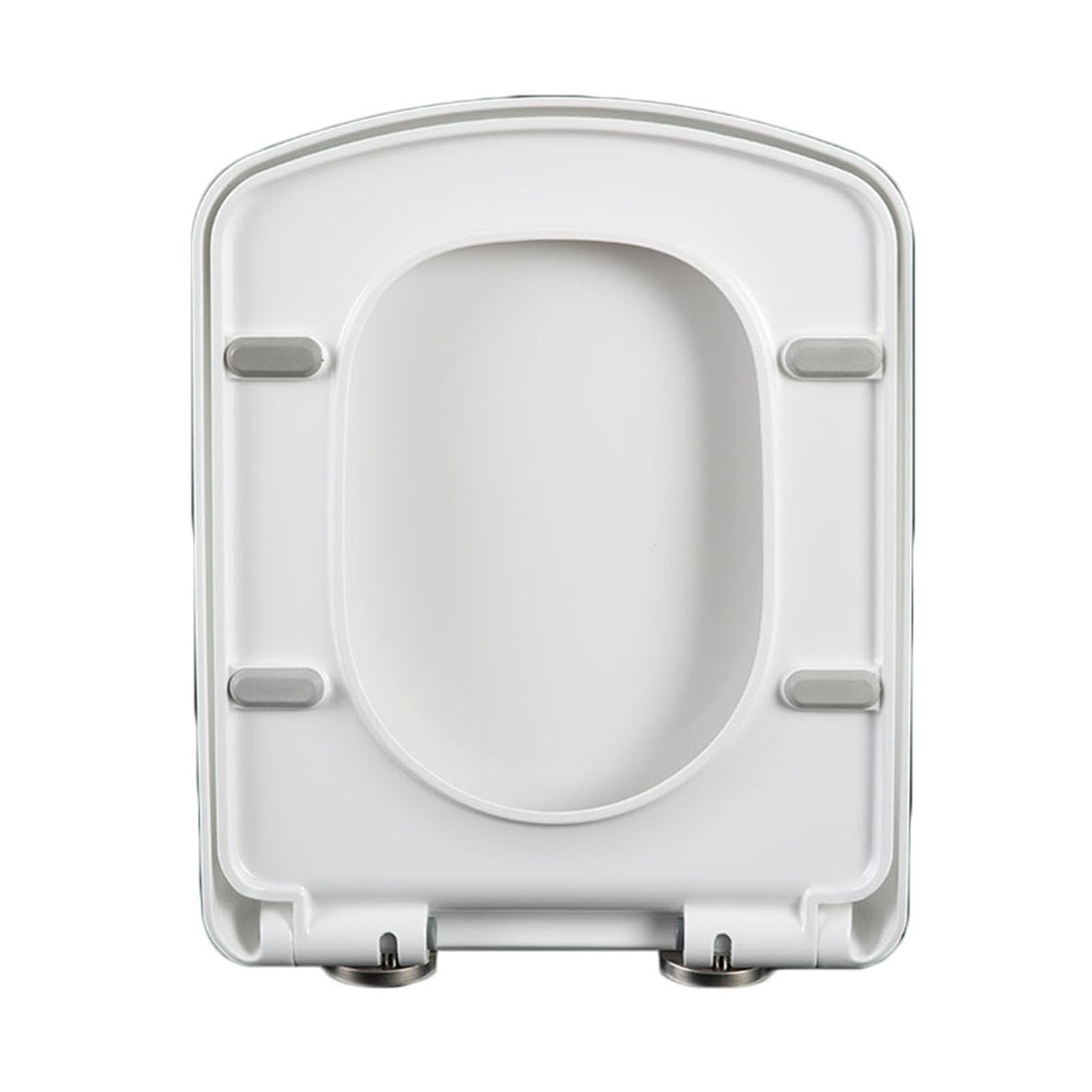 Heavy-Duty, Toilet seat, Adjustable Hinges, Lightweight, Durable, Portable, User-Friendly, Compact, Square, urea, Formaldehyde