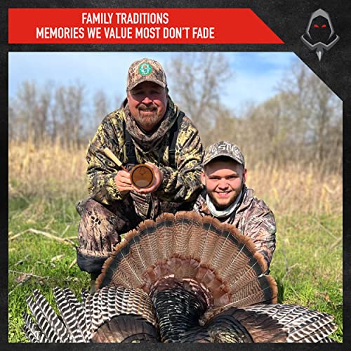 Deception Screamer Turkey Call With Striker - Crystal Over Cherry Turkey Calls For Hunting - Clear And Precise Yelps - Fool Proof Caller For Beginner Made In The Usa #TOP5