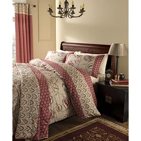 Catherine Lansfield Kashmir Easy Care Double Duvet Set Multi Cover