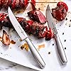 Messermeister-Avanta-5-Fine-Edge-Steak-Knife-Set-Pack-of-2-German-X50-Stainless-Steel-Rust-Resistant-Easy-to-Maintain-8-Steak-Knives-Total Messermeister Avanta 5” Fine Edge Steak Knife Set - Pack of 2 - German X50 Stainless Steel - Rust Resistant & Easy to Maintain - 8 Steak Knives Total