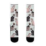 LookHUMAN Hairless Cat Christmas Pattern US Size 7-13 Socks