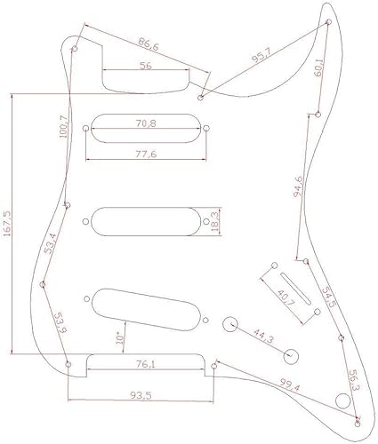 Miniatura 8 de KAISH Golpeador de guitarra eléctrica perla negra precableado con pastillas Wilkinson para FD Stratocaster de EE. UU.México