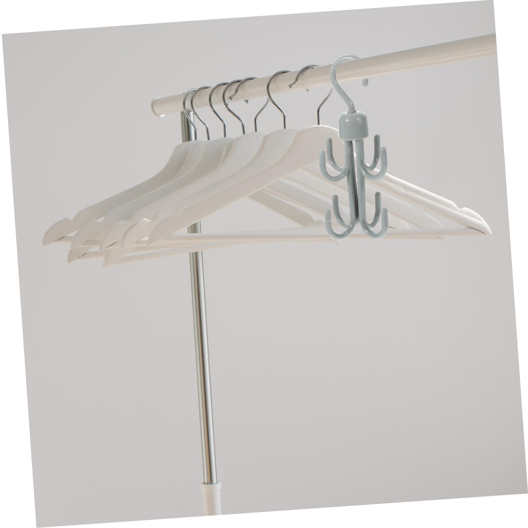 Ciieeo Organizador De Cinturones Percha Colgante para Armarios Soporte De Cinturones De Plástico Espacio Accesorio para Closet 2 Piezas X 4