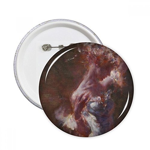 Peinture à l'huile ronde badge pour customiser les vêtements XXL