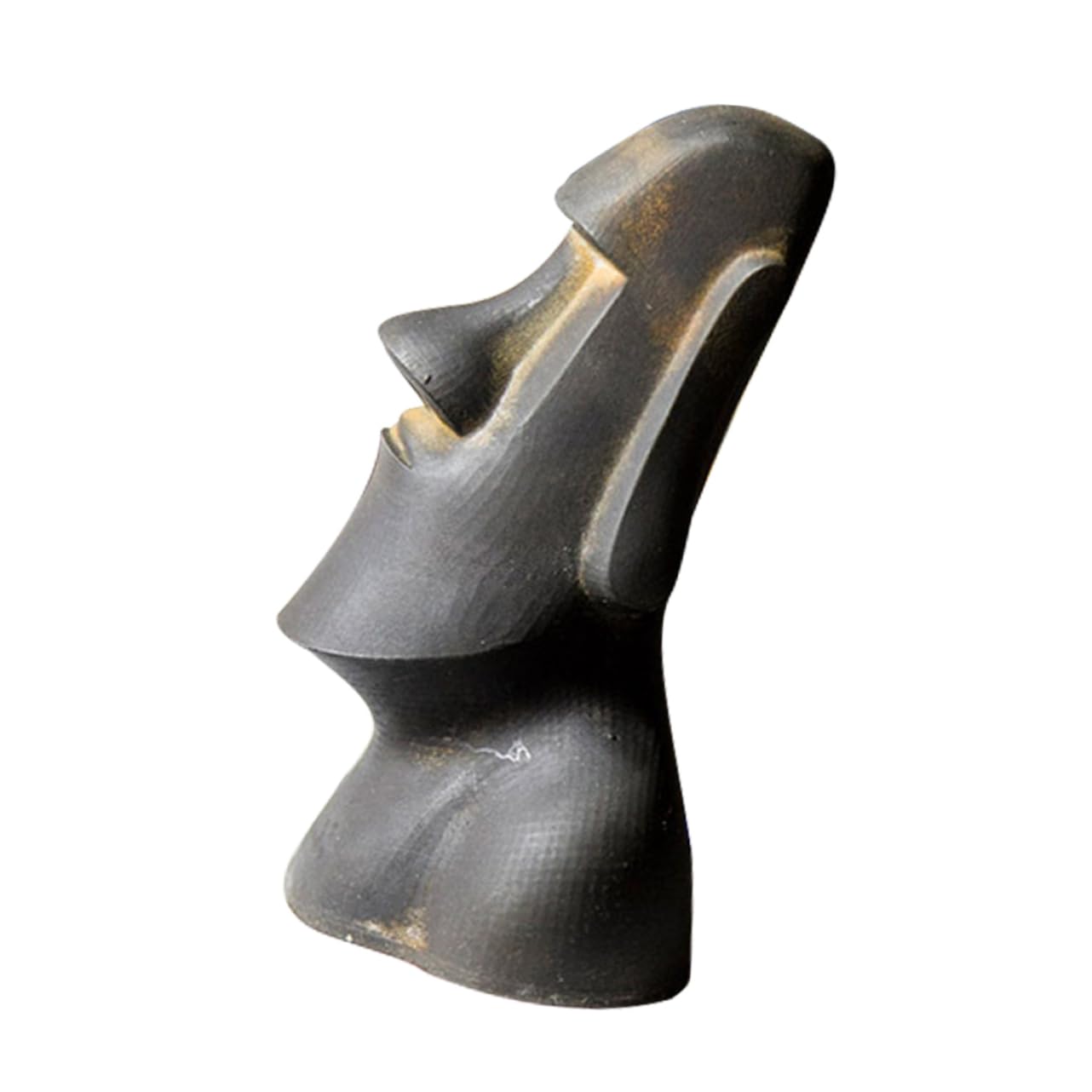 GALPADA Statua Moai in Miniatura Decorazione in Resina Isola Di Pasqua Scultura Da Scrivania Per Ufficio o Casa Estetica Culturale