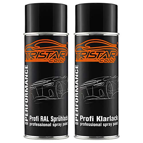 RAL 9001 Cremeweiss und hochglanz Klarlack Spraydose (jew. 400 ml)