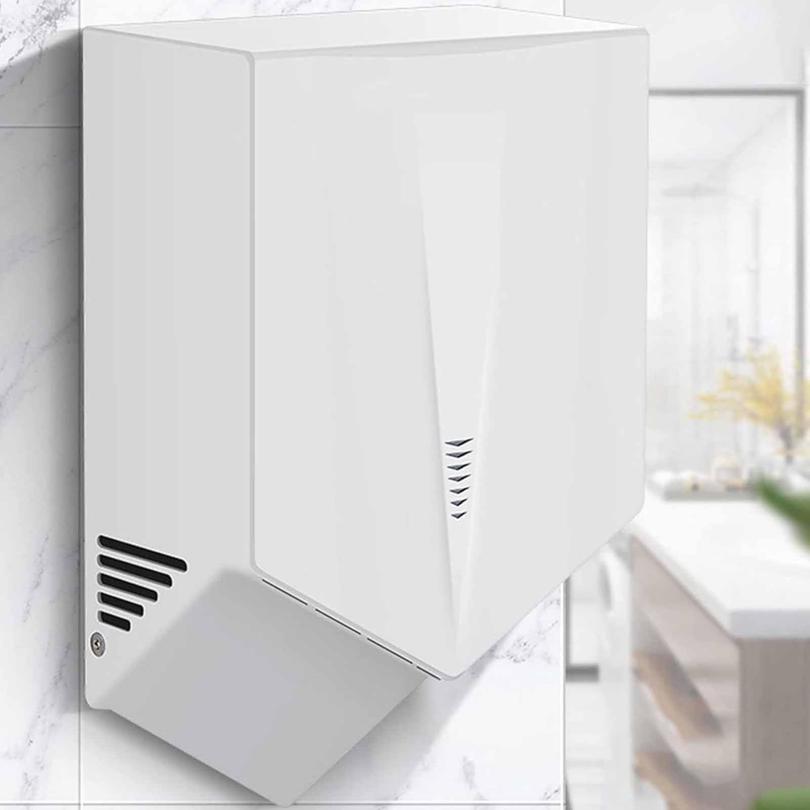 Hand Dryer,Fully Automatic Induction Bathroom Hand Dryer, Commercial Hand Dryer,Hand Dryer,Household Hand Dryer,Quick Drying in 6-10 Seconds,Suitable for Bathrooms and Hotels White