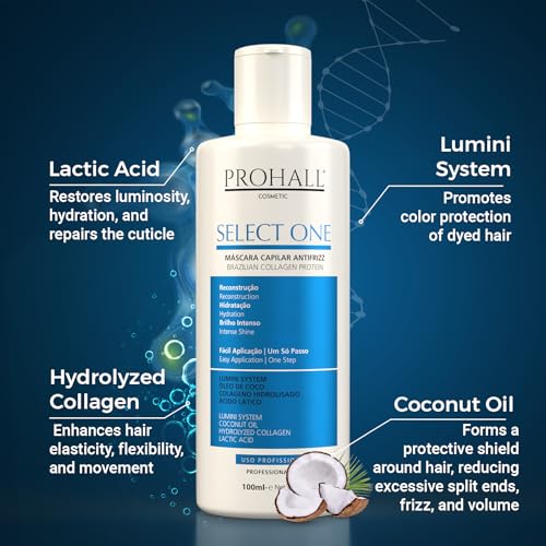 Prohall Cosmetic Brazilian Keratin Treatment Blowout Complex - Prohall Select One 3.4Oz/100Ml - Formaldehyde Free Keratin Hair Treatment At Home thumb #6