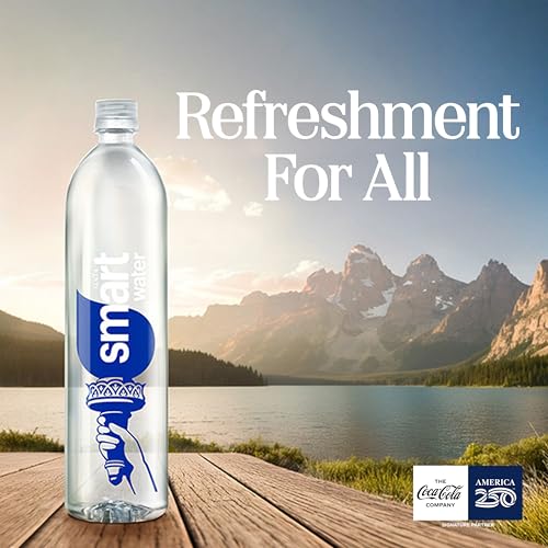 Image of Smartwater vapor distilled premium water bottles, 1L, 6 Pack