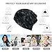Fashion Beanie Hats for Girls Boys, Black Crow Raven Bird Art Hedging Head Hat Skull Hat for Cycling Party, Stretch Sleep Cap Windproof Dancer Cap