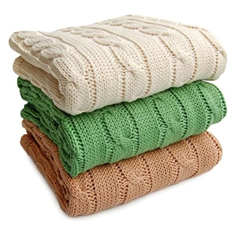 Sonnenstrick Babydecke/Kuscheldecke/Strickdecke 100% Bio Baumwolle kba made in Germany Cover