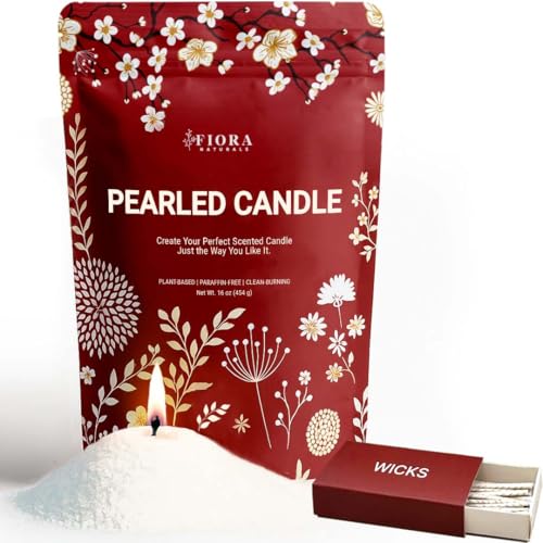 Fiora Naturals Pearled Candle Sand with Wicks – 1 Lb