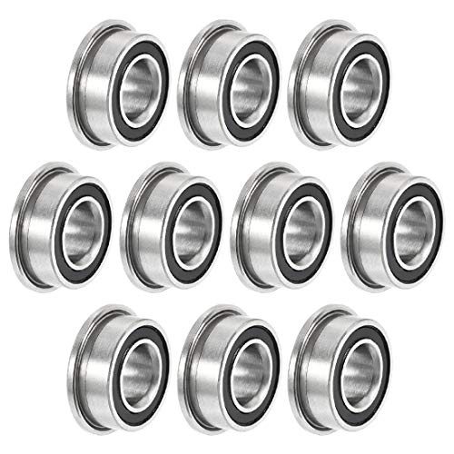Roulement MF105-2RS 5x10x4 lot de 10 billes à bride double joint caoutchouc