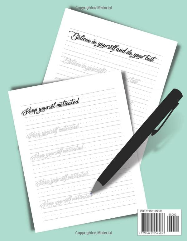 Miniatura 2 de the ultimate guide to learn calligraphy modern calligraphy practise workbook, handlettering practise book for learning modern calligraphy ... for