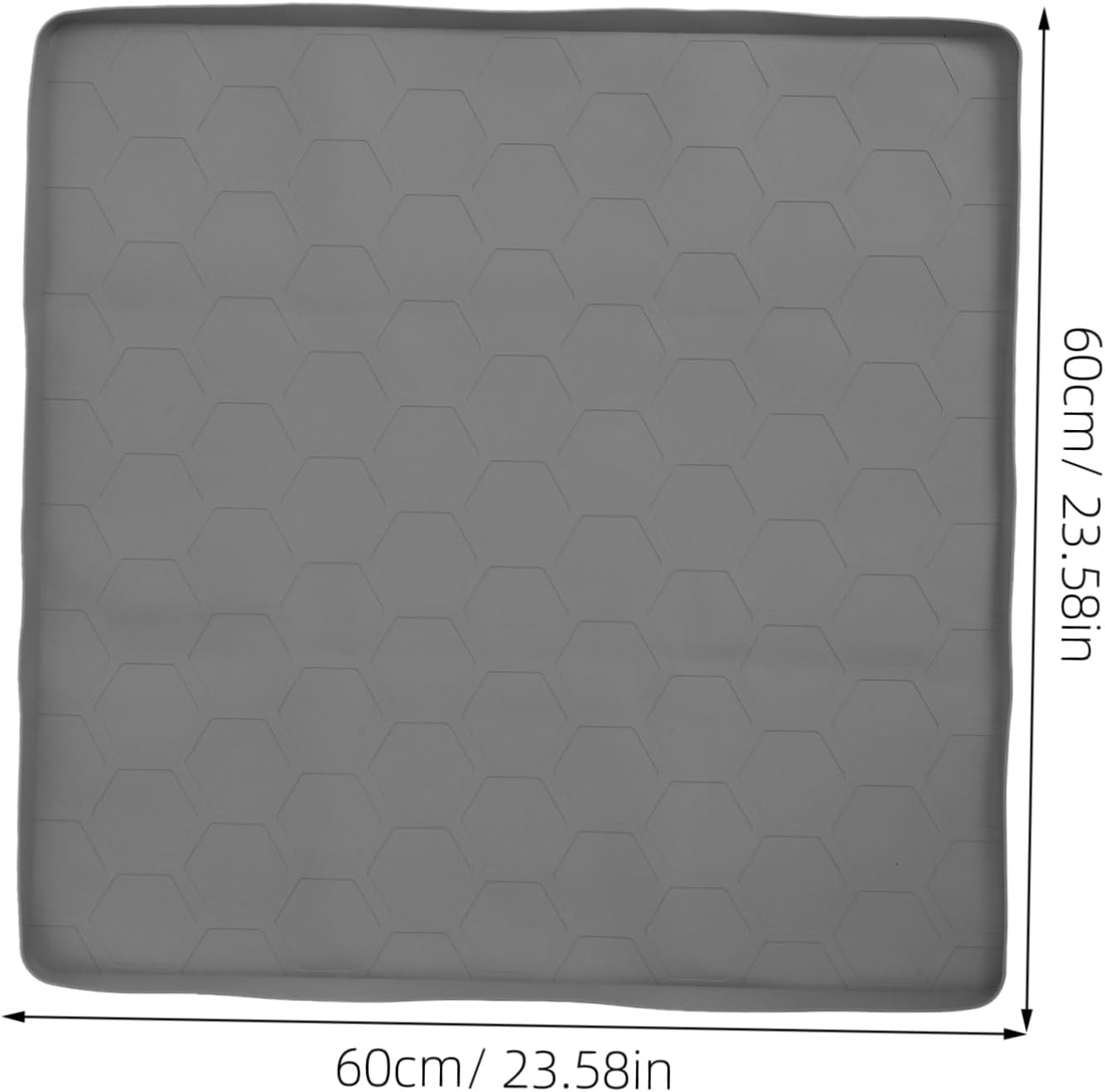 PRETYZOOM Under Sink Mat Liner Grey Drip Tray for Kitchen Bathroom Noise Dampening Shelf Protector Versatile Cabinet Floor Covering