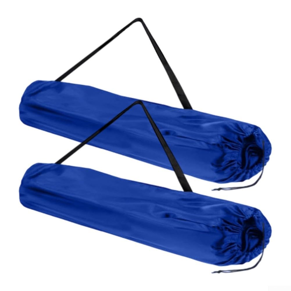 2 Folding Chair Storage Bags for Camping with Adjustable Shoulder Strap and Secure Drawstring, Compatible with Folding Chairs, Tents, and Fishing Rods (blue)