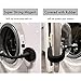 Spedtees Front Load Washer Door Prop, Magnetic Flexible Washer and Dryer Door Support Keep Washer Drying Door Open to Keep Dry (Black, Round)