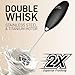 Zulay Kitchen Double Whisk Milk Frother – Handheld Foam Maker for Coffee, Lattes, Matcha, Hot Chocolate & Cappuccinos – Whip Creamy Froth in Seconds, Portable & Easy to Use -
