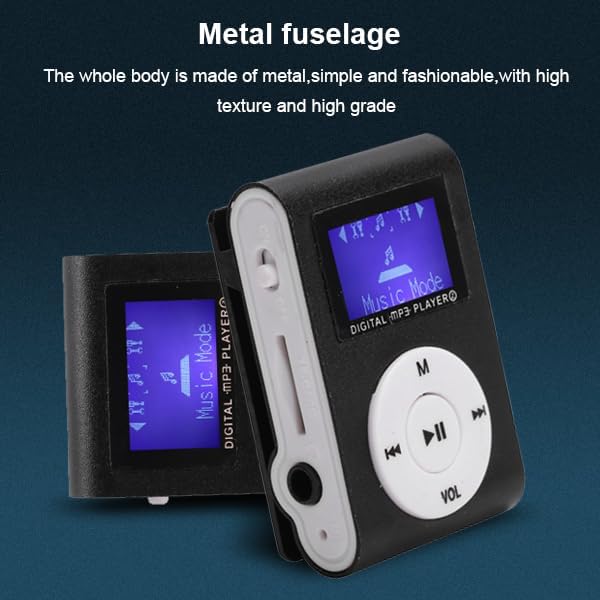 Miniatura 6 de Reproductor de MP3 con clip, reproductor de música digital sin pérdidas, mini reproductor de música MP3 portátil, clip trasero, pantalla LCD,