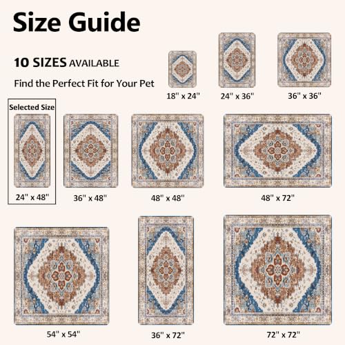 Image of Washable Guinea Pig Pee Pads,Reusable Guinea Pig Cage Liner 2 Pack | Waterproof, Leak-Proof, Absorbent & Non-Slip, 24 inchx48 inch Bedding Potty Training Mat for Small Animal Rabbit Bunny Hamster Rat