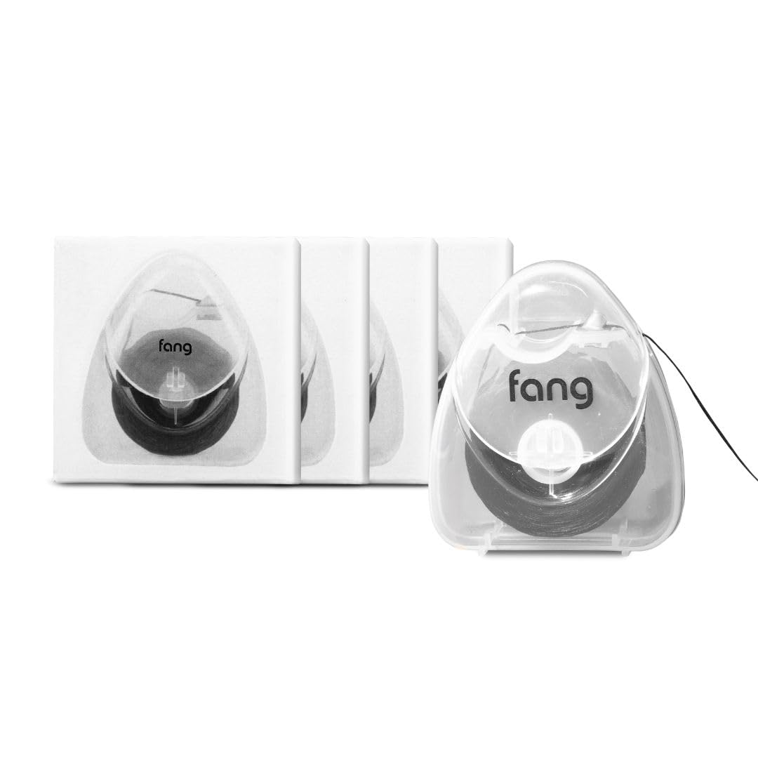 Fang Activated Charcoal Mint Floss | Effective Plaque Removal | Black Textured Woven Thread, Not plastic | Designed with American Dentists | Non toxic, vegan and child friendly (150-ft) (Pack of 4) (B0D7MGNXHM) Amazon Price History, Amazon Price Tracker