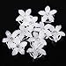 Produktbild Musuntas 8 Stk. wunderschöne Haarnadeln Weiß Blumen Braut Hochzeit Perle Strass Hochzeit Brautschmuck Braut Haarschmuck Strass Haarklammer
