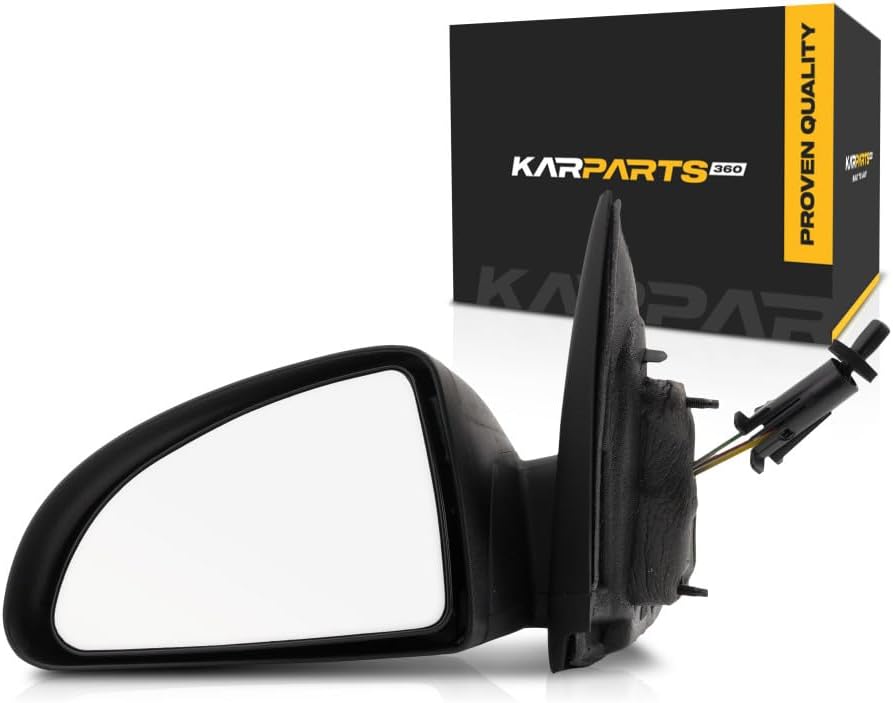 For Chevy Cobalt 2005 2006 2007 Door Mirror Driver Side | Manual | Remote | Sedan | Textured | Replacement For 15943878 | GM1320310