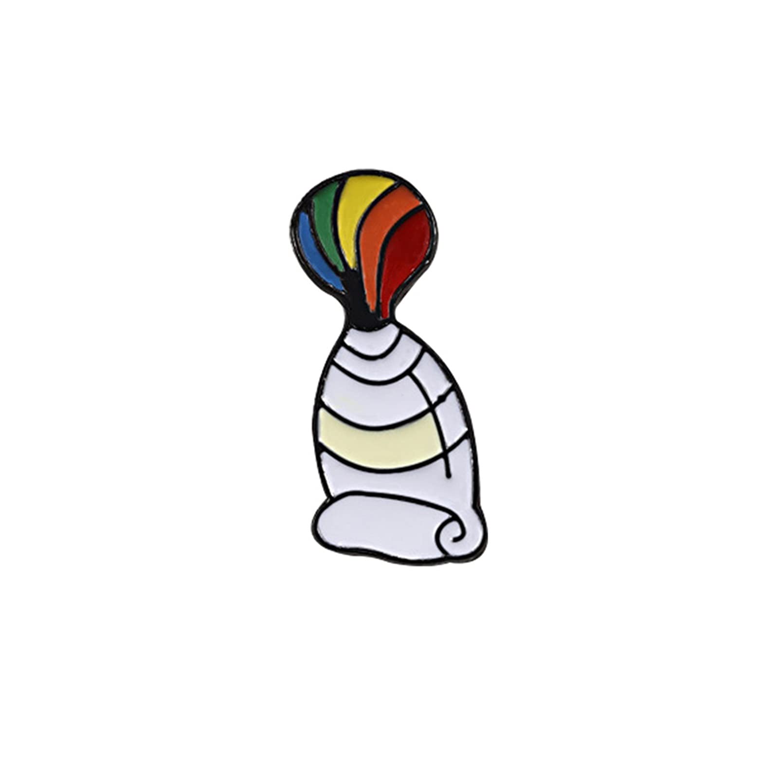 WXKAGF Brosche Künstler Regenbogen Emaille Pins Sammlung Broschen Maler Bleistift Alpaka Jacken Anstecknadel Schmuck Geschenke