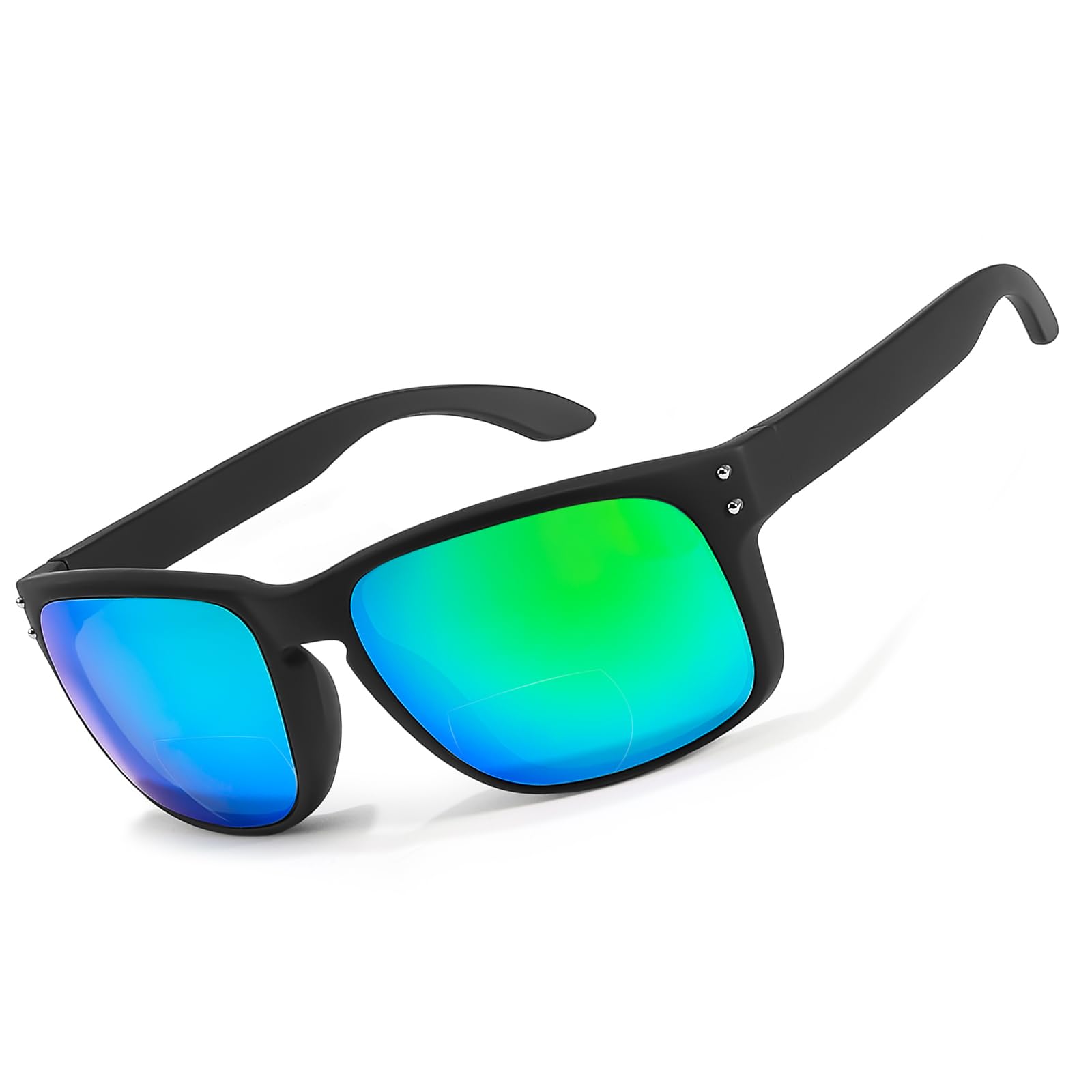 Myiaur Men's Bifocal Reading Sunglasses, Built-In Readers UV400 For Driving