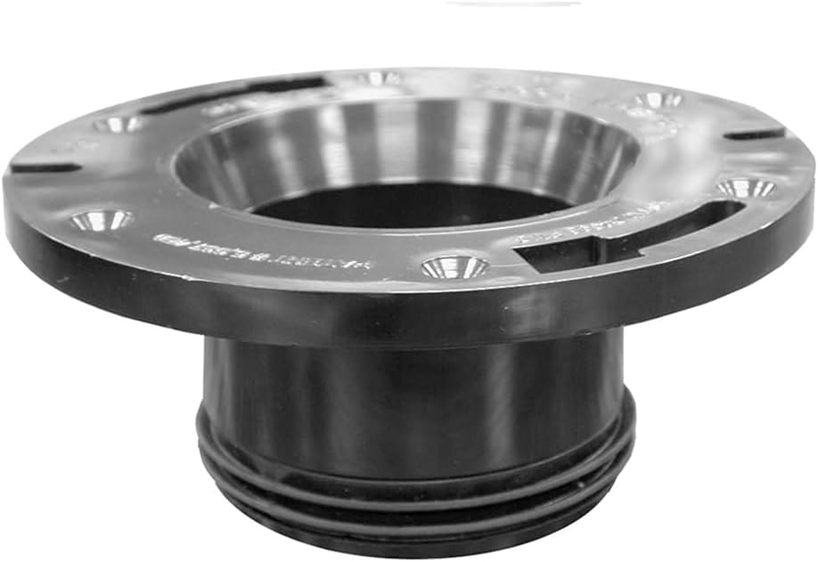Jones Stephens C4733A 3" x 3" ABS Plastic Two Finger Closet Flange - N/A