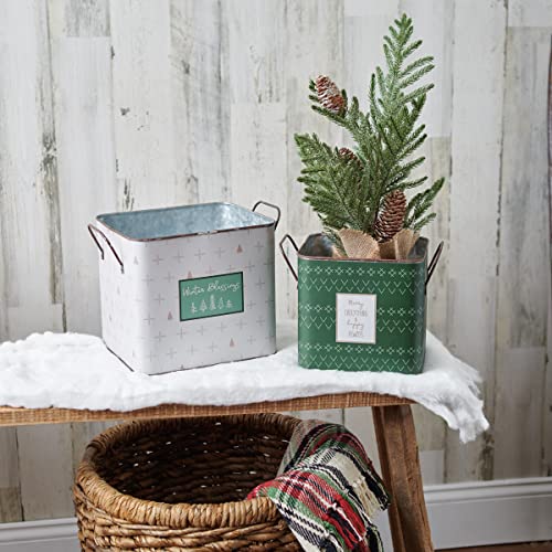 Primitives-by-Kathy-Merry-Everything-Happy-Always-Winter-Blessings-Decorative-Bin-Set Primitives by Kathy Merry Everything Happy Always Winter Blessings Decorative Bin Set