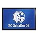 Produktbild Preis am Stiel Fußmatte - FC Schalke 04 | Fußball Geschenke | Türvorleger mit Spruch | Schalke Fanartikel | Schmutzmatte Eingangsbereich | Geschenk für Männer