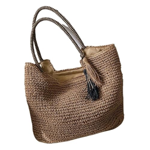 Sac bandoulière grande capacité et fourre-tout tricoté pour femme active