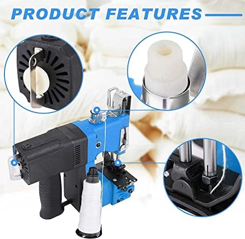 Portable Handheld Sewing Machine for Woven Paper & Plastic Bags - Quick 2s Closure Tool, Lightweight, Easy to Use, Ideal for Crafts & DIY Projects