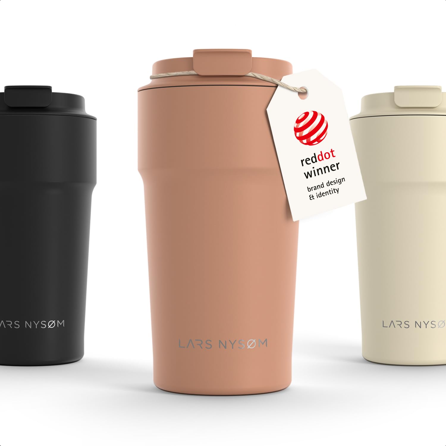 LARS NYSØM Coffee Cup Travel Mug 500ml - Coffee Travel Mug Leakproof Lid