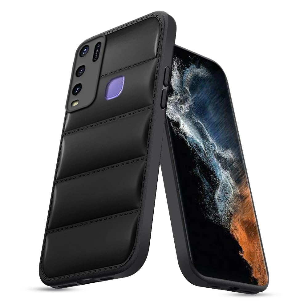 KARWAN® Puffer Edition Silicone Case Cover for Vivo Y50 | Scratch Resistance Mobile Cover, Camera Protection Case Compatible with Black (B0CZP4QCW6) Amazon Price History, Amazon Price Tracker