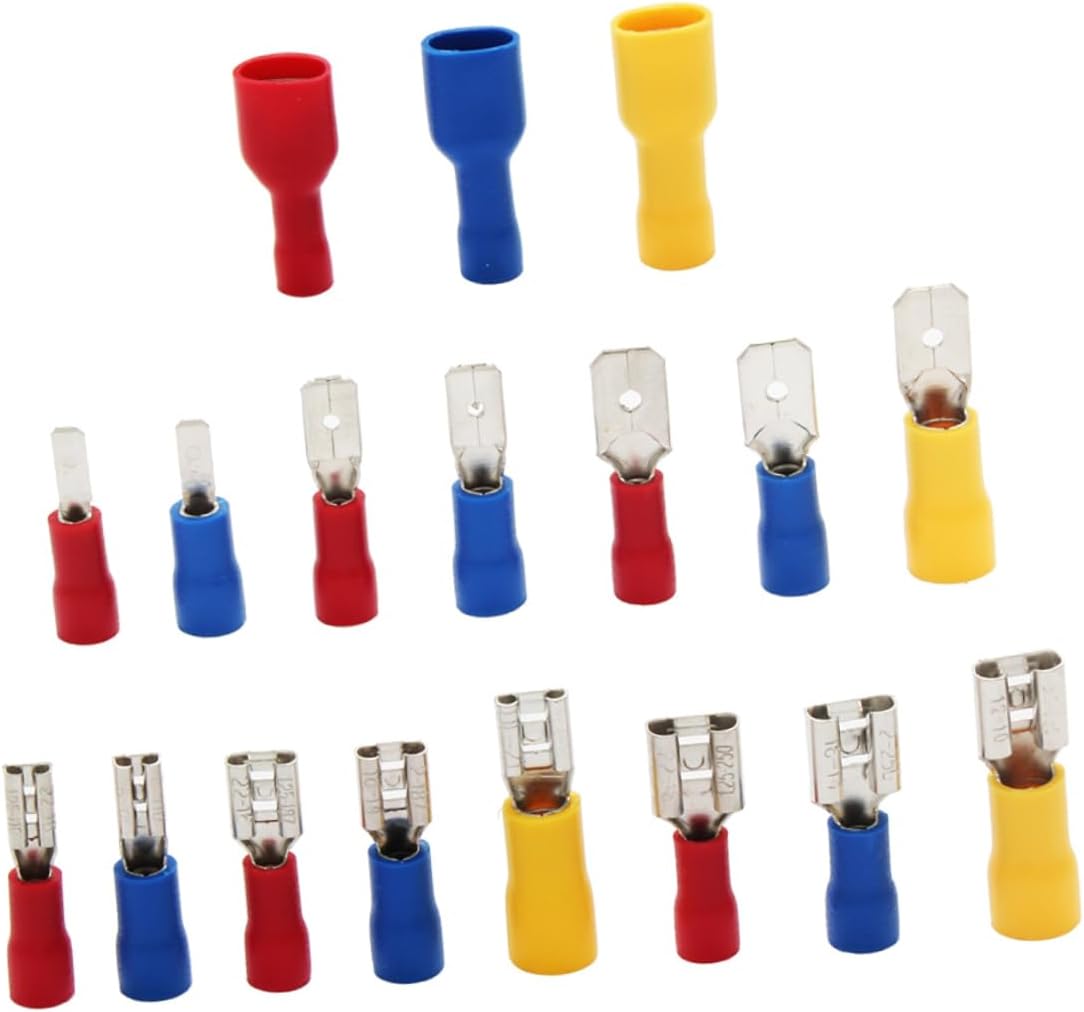900pcs Multi-Application Terminal Block Set Crimp Terminal Connectors Electrical Insulated Connectors for Repair Projects