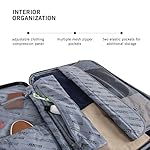 Kenneth Cole REACTION Renegade Luggage Expandable 8-Wheel Spinner Lightweight Hardside Suitcase, Black, 28-Inch Checked - Image 4