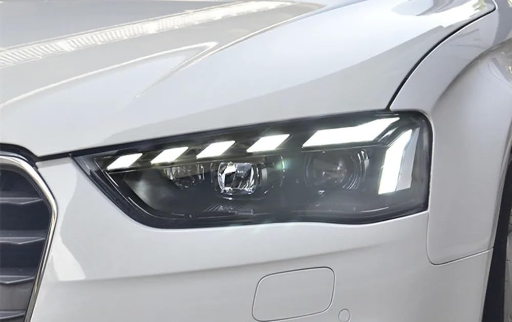 LáMpara Pantalla Para A4 A4L B8 2013 2014 2015 2016 Luz Circulación Diurna Faros LED Bombilla Bi Xenon Luces Antiniebla(Xenon)