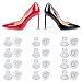 Frienda High Heel Protectors Clear Heel Stoppers for Wedding or Outdoor Events (24 Pairs)