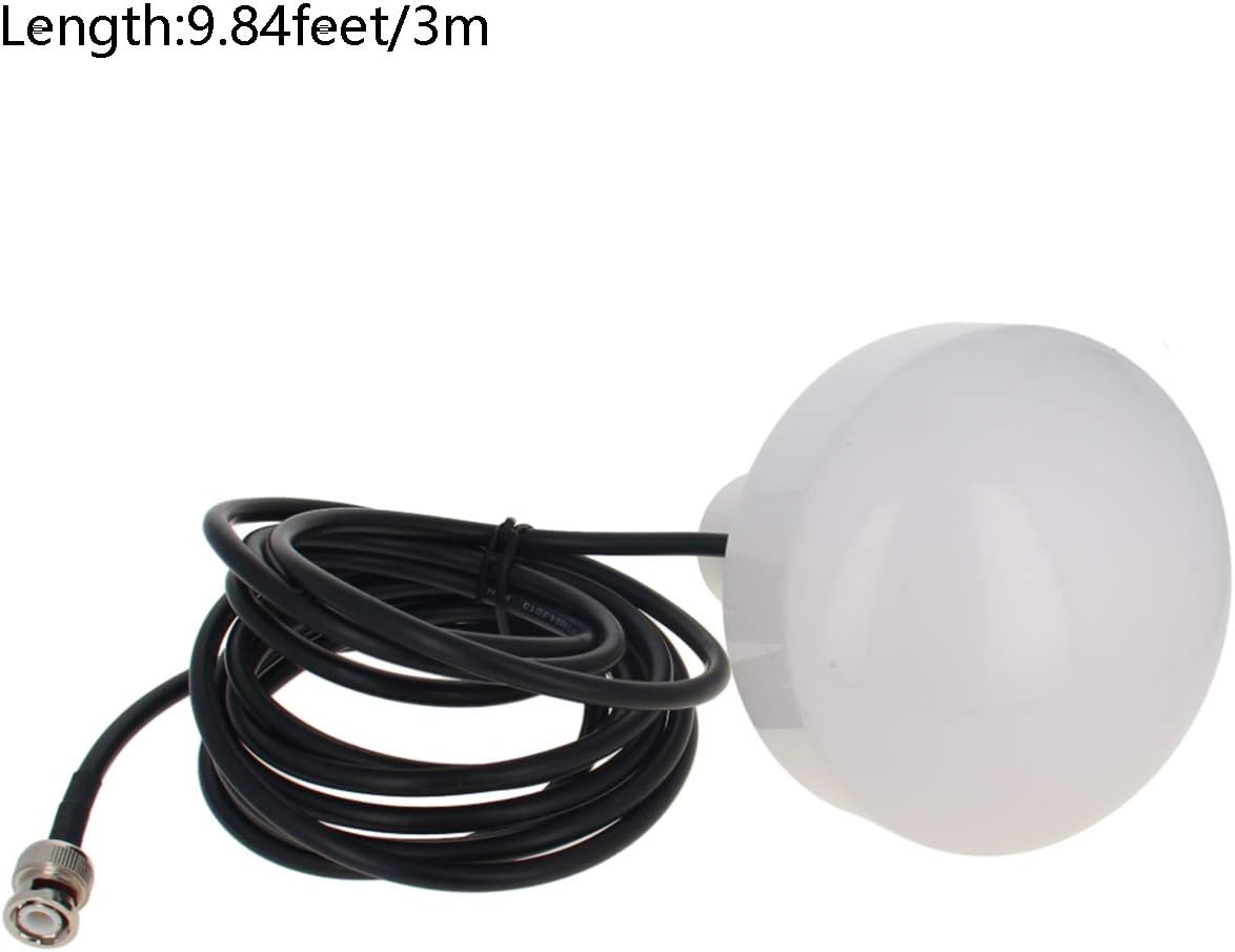 Othmro Marine GPS Antenna Waterproof Antenna 3M/9.84 ft Coaxial Cable Wire, with BNC Male External Navigation Receiver GPS Boat Antenna Compatible 1Pcs