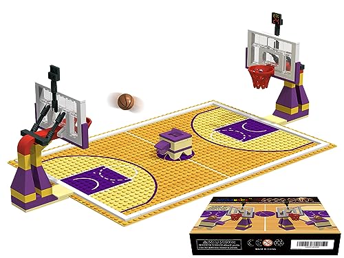 Nicolababe Building Block Education Toy - Basketball Court Baseplates and Sets of 2 Basketball...