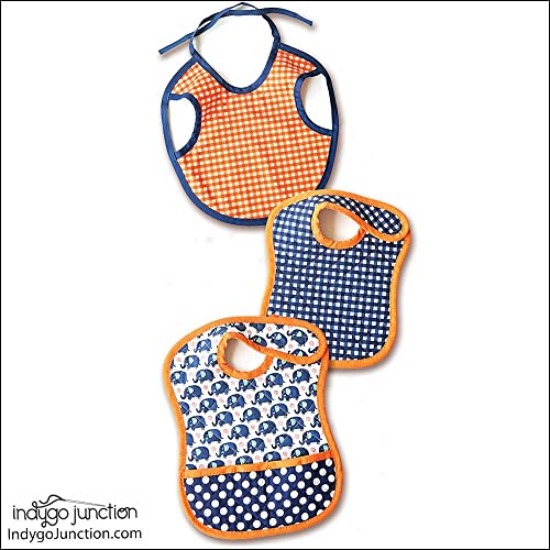 Indygo Junction Tiny Tot Bibs Sewing Pattern #TOP3