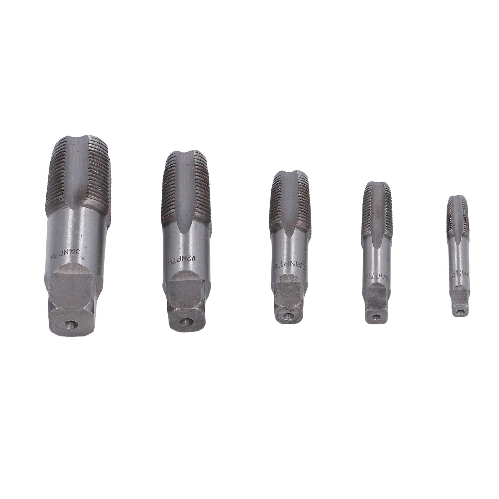 Kit de roscado de acero al carbono Brrnoo con grifos NPT de alta precisión para tubos