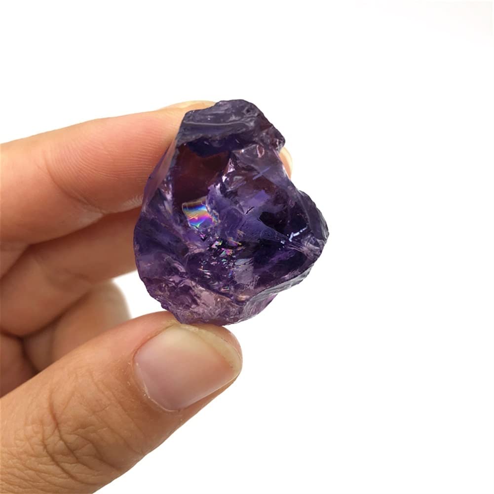 1 Confezione di Cristallo di Quarzo Ametista Grezzo Naturale, Roccia Grezza, Bellissima Pietra di Cristallo Naturale Collezioni di casa (Size : 20-30g)